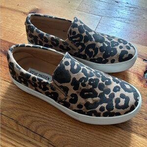 Steve Madden Animal Print Slip-On Shoes